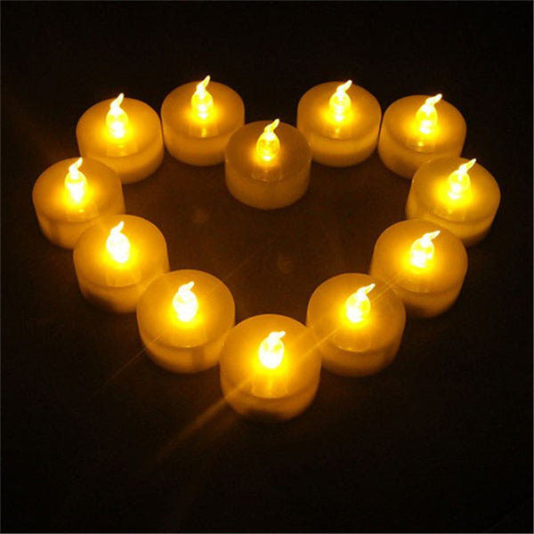 24pcs Mini Warm White Velas Led