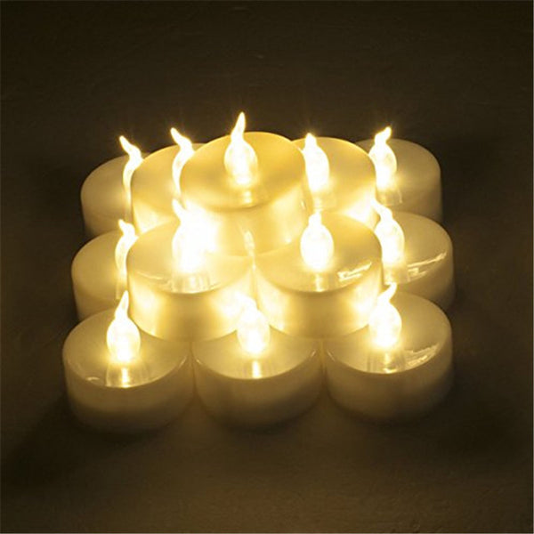 24pcs Mini Warm White Velas Led