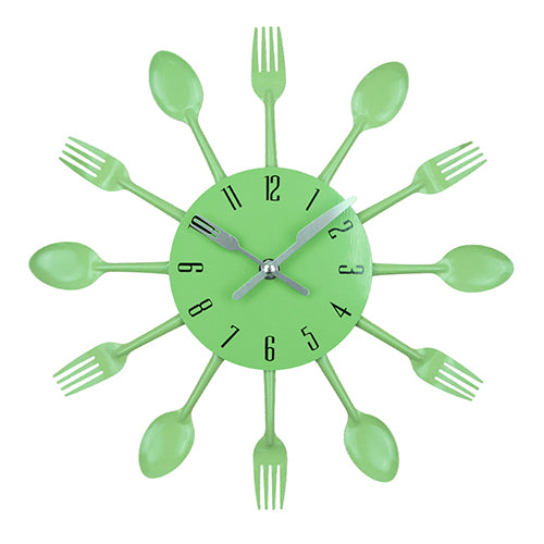 Modern Kitchen Wall Clock Sliver
