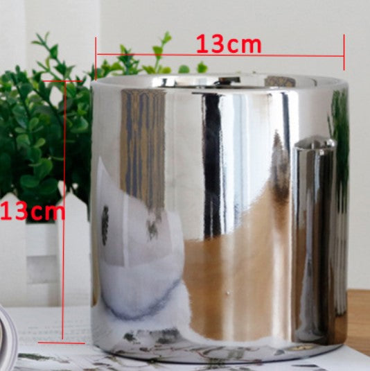 Plating Gold/Silver Ceramic Vase