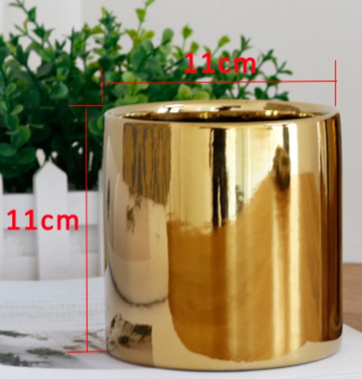 Plating Gold/Silver Ceramic Vase