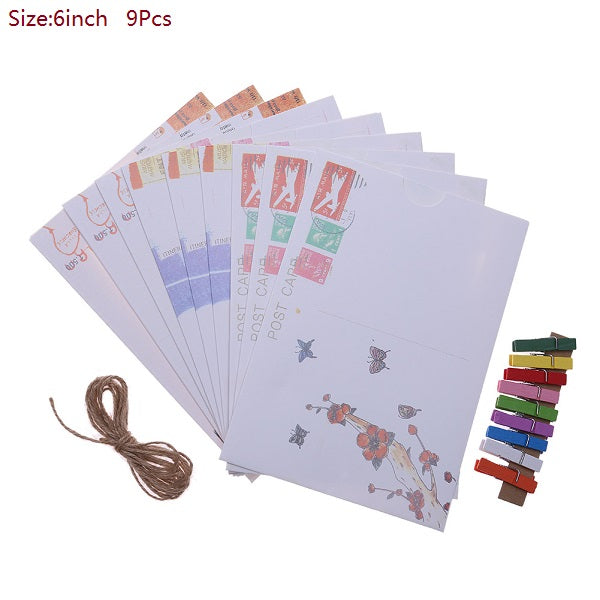 4/6/7Inch DIY Kraft Paper Photo Frames