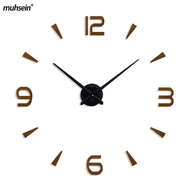 Acrylic Metal Mirror Big Wall Watches