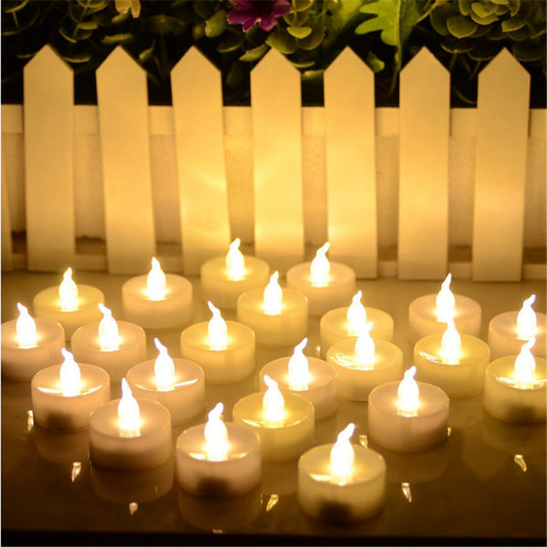 24pcs Mini Warm White Velas Led